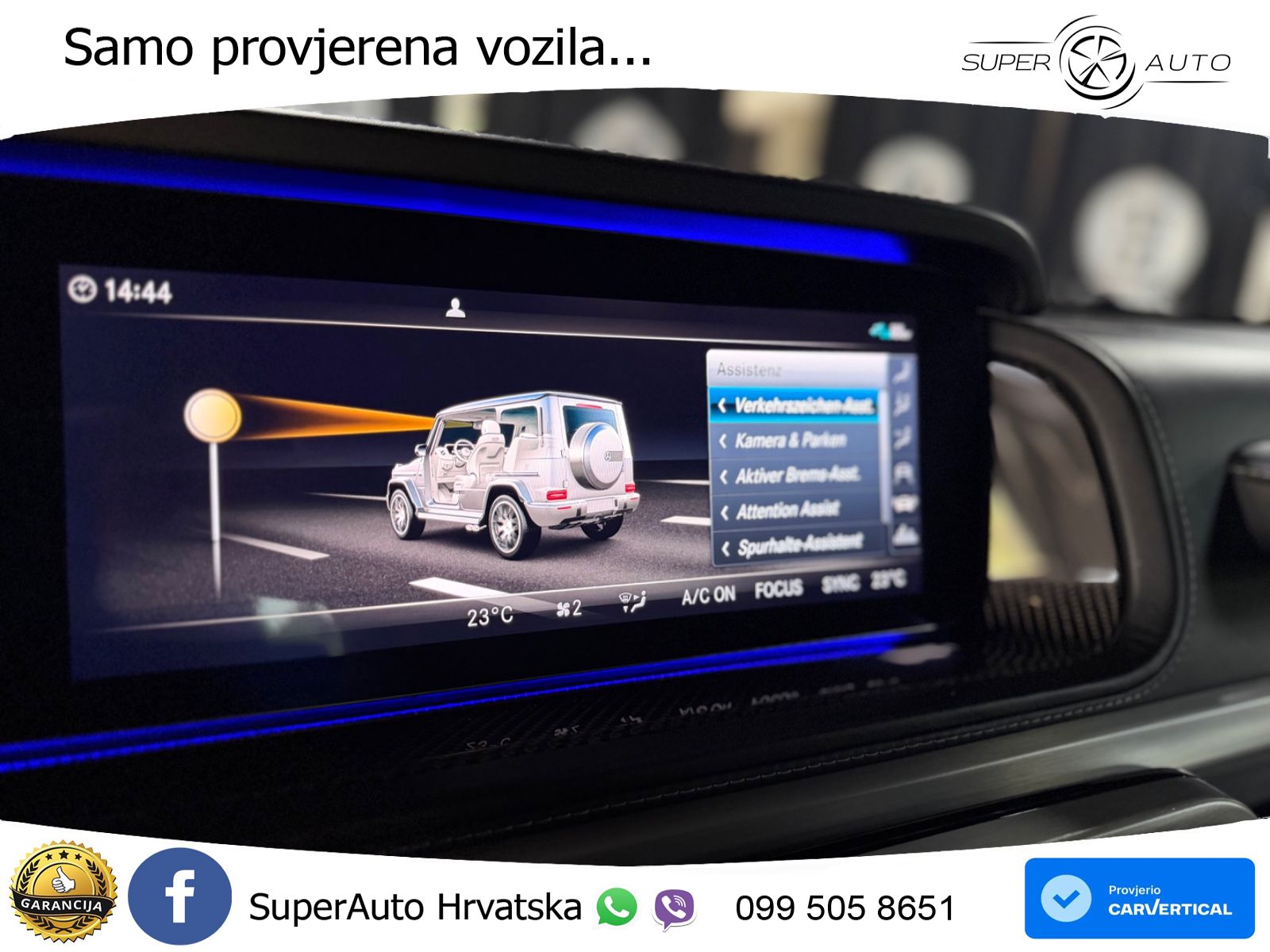Mercedes AMG G 63 Long V8 (585 KS) 4MATIC 9G-TRONIC AMG SPEEDSHIFT PLUS ACC+HEAD+4xGR SJED+360+PANO
