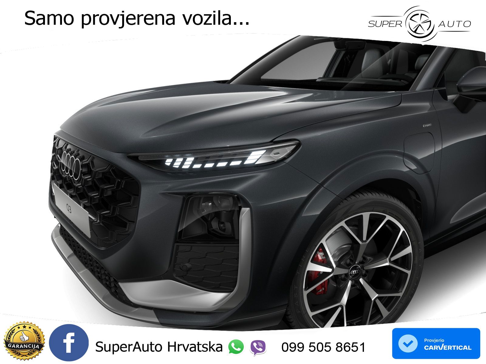 Audi Q3 1.5 TFSIe (272 KS) S tronic LED+GR SJED+ACC