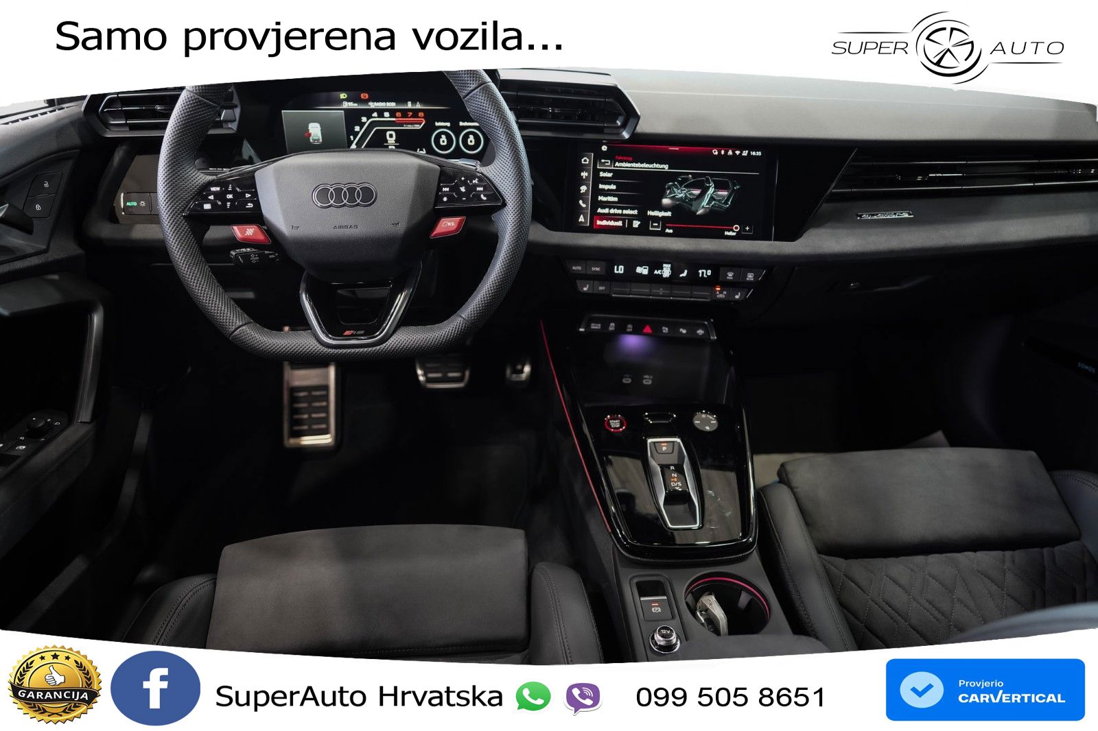 Audi RS3 Sedan 2.5 TFSI (400 KS) quattro S tronic LED+GR SJED+ACC