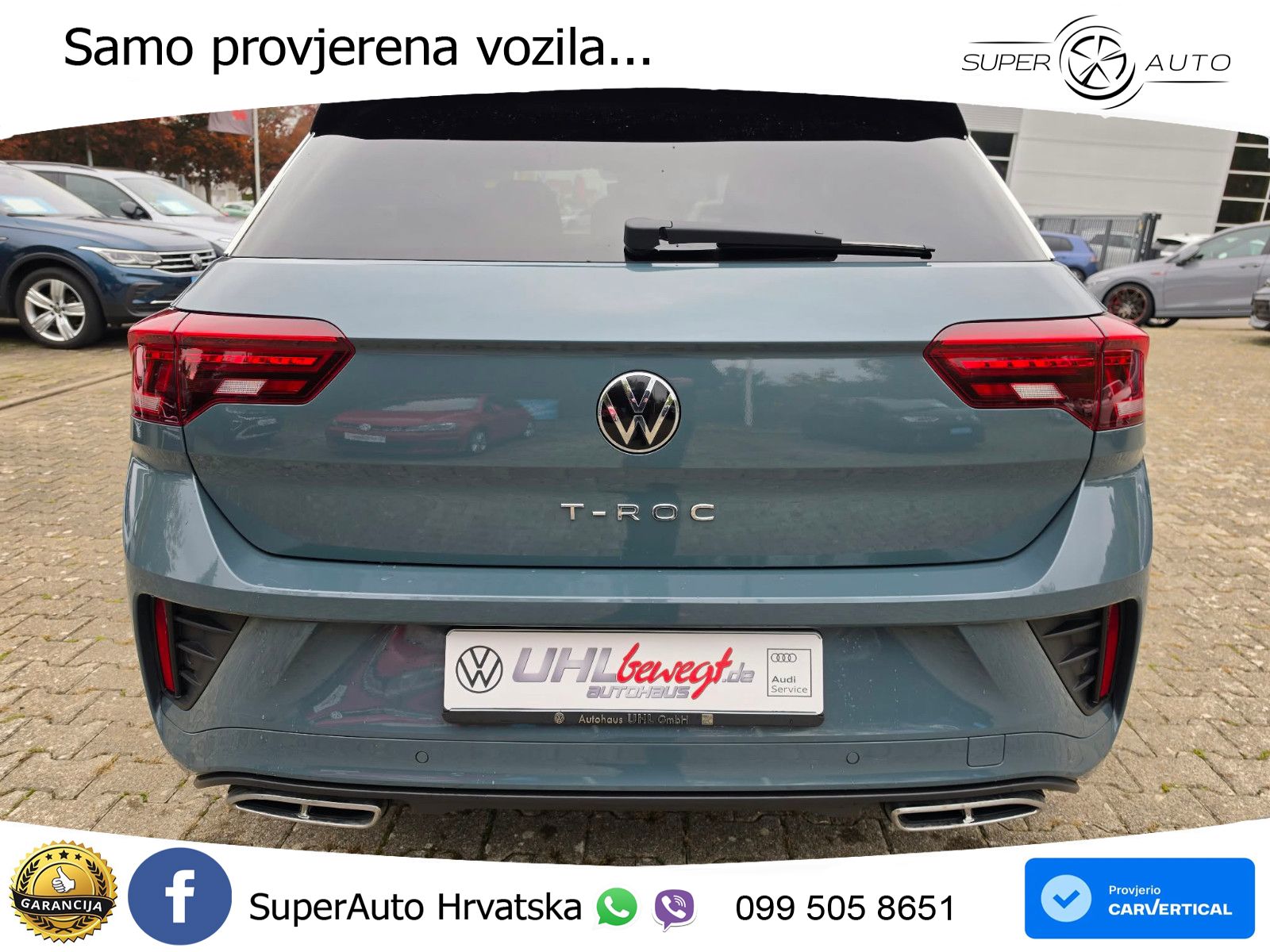 Volkswagen T-Roc 2.0 TDI (150 KS) DSG R-Line LED+GR SJED+ACC