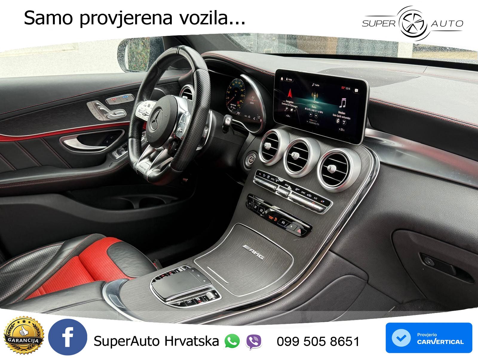 Mercedes GLC Coupe AMG 63 S V8 (510 KS) 4MATIC+ MCT LED+GR SJED+ACC
