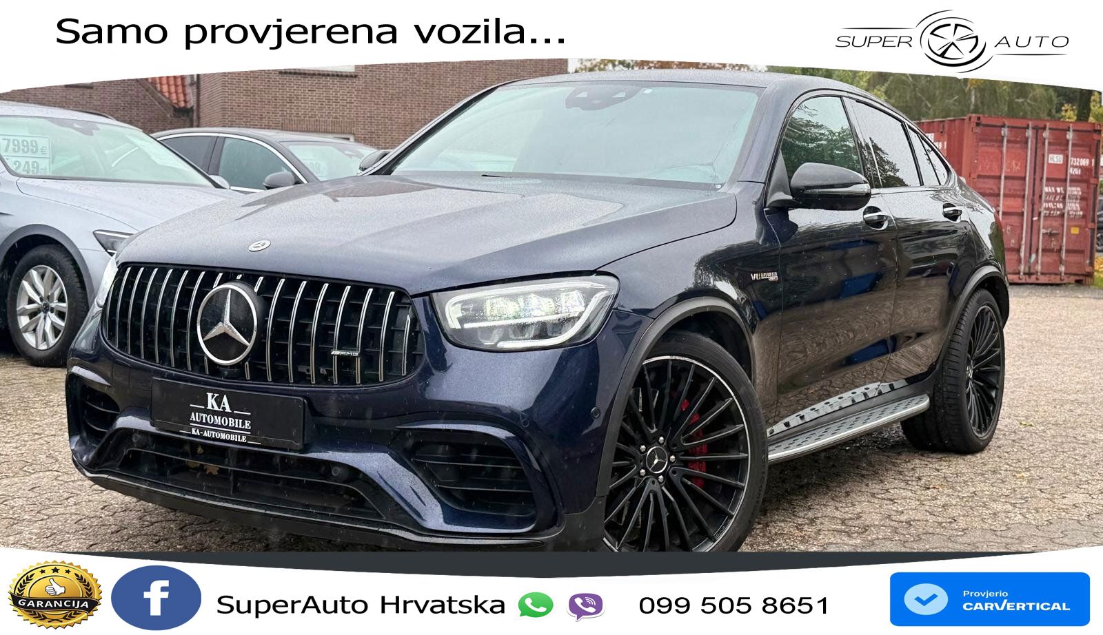 Mercedes GLC Coupe AMG 63 S V8 (510 KS) 4MATIC+ MCT LED+GR SJED+ACC