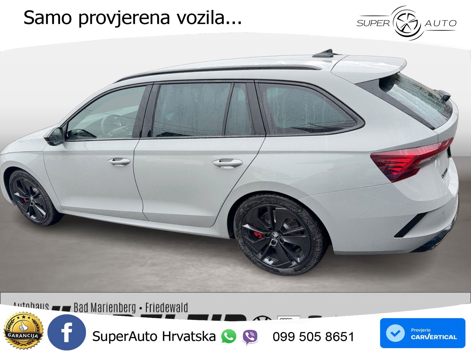 Škoda Octavia Combi RS 2.0 TSI (265 KS) DSG LED+GR SJED+ACC