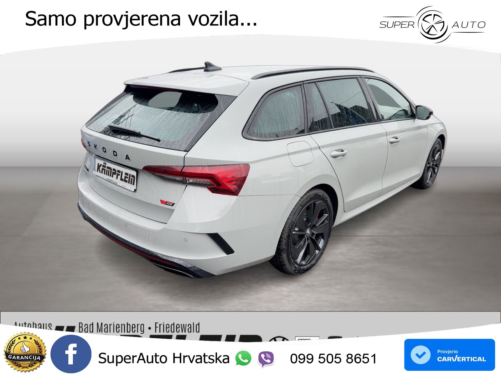 Škoda Octavia Combi RS 2.0 TSI (265 KS) DSG LED+GR SJED+ACC