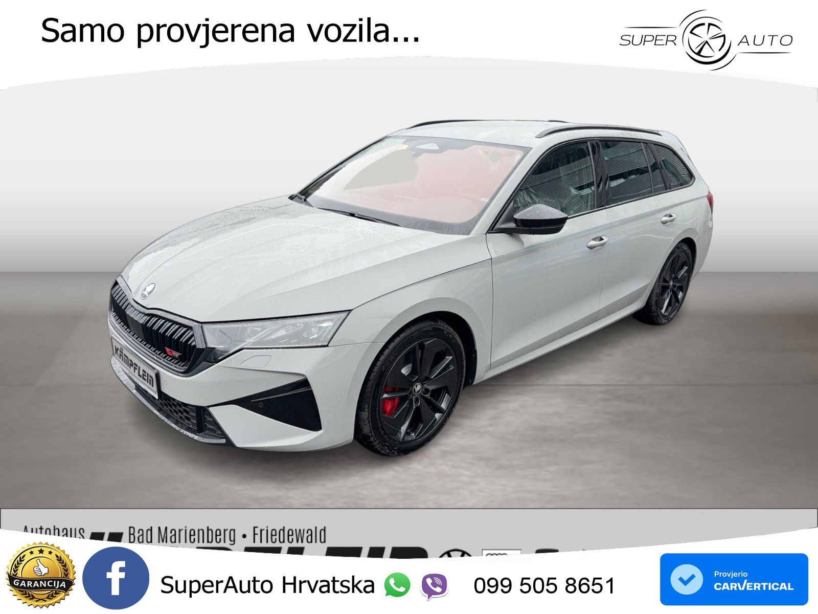 Škoda Octavia Combi RS 2.0 TSI (265 KS) DSG LED+GR SJED+ACC