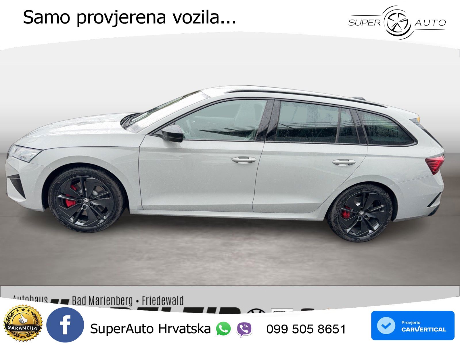 Škoda Octavia Combi RS 2.0 TSI (265 KS) DSG LED+GR SJED+ACC