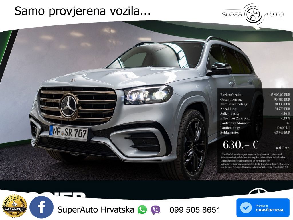 Mercedes-Benz GLS GLS 450d EQ Boost 4MATIC 9G-TRONIC AMG ZRAČNI+ACC+GR SJED+KAM+PANO