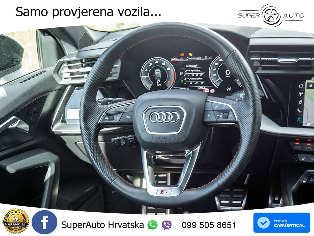 Audi A3 45 TFSIe (245 KS) S tronic MATRIX+GR SJED+KAM