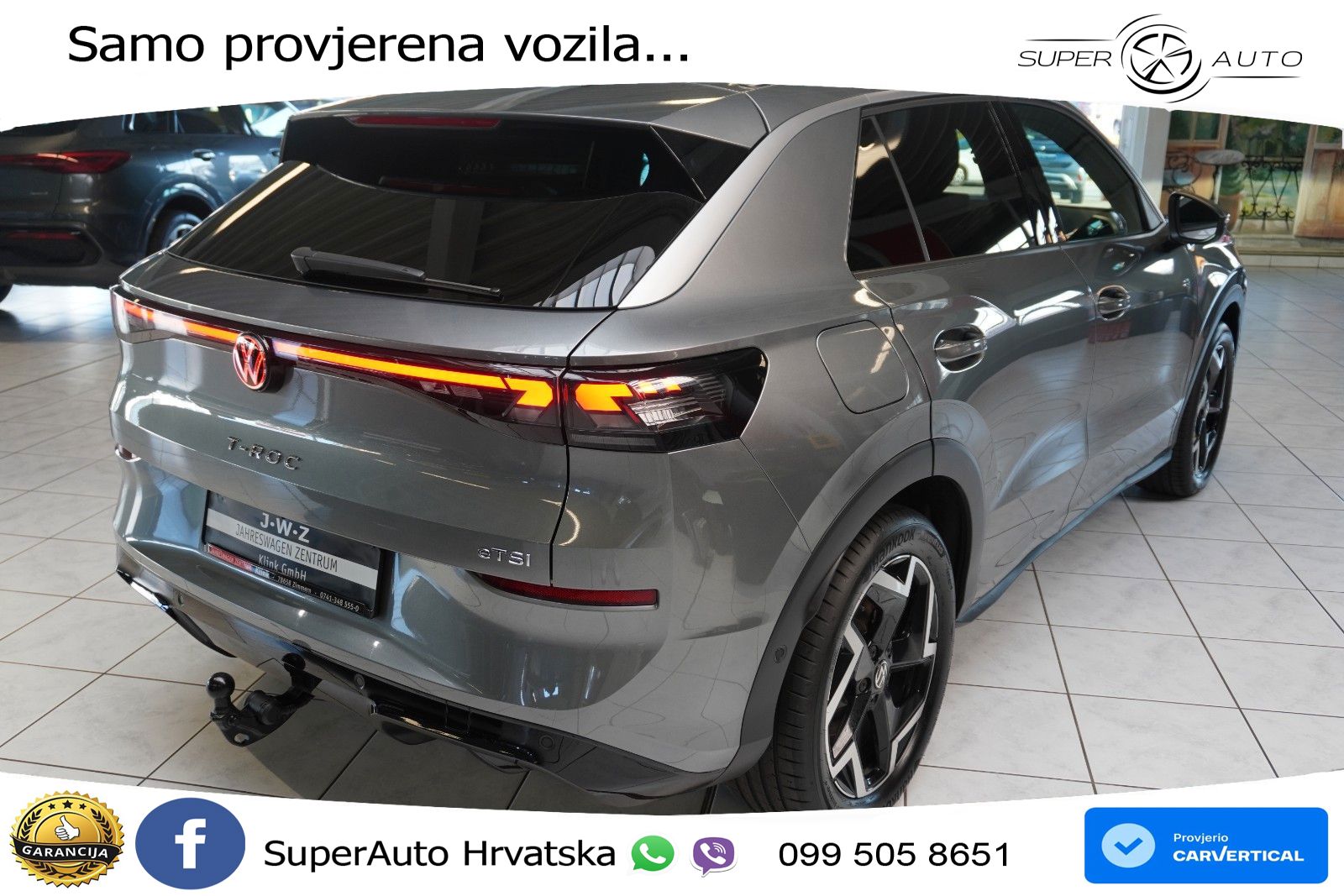 Volkswagen T-Roc 1.5 eTSI (150 KS)  DSG R-Line LED+GR SJED+ACC