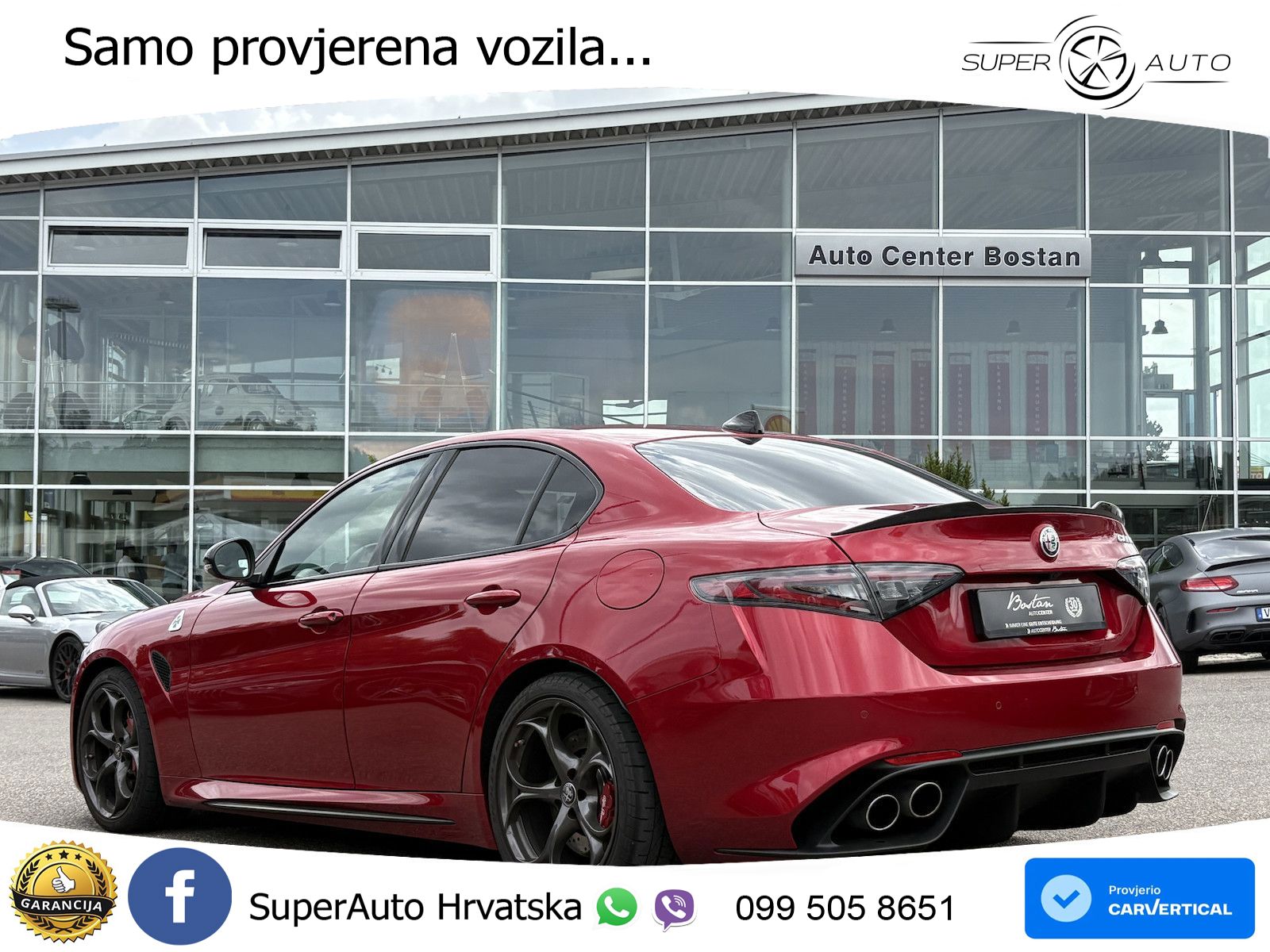 Alfa Romeo Giulia Quadrifoglio 2.9 V6 Bi-Turbo (520 KS) Automatic LED+GR SJED+ACC