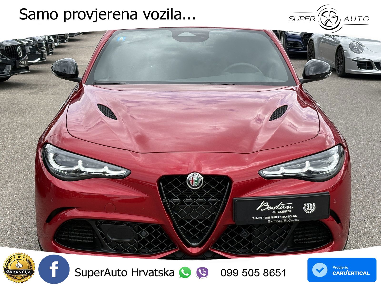 Alfa Romeo Giulia Quadrifoglio 2.9 V6 Bi-Turbo (520 KS) Automatic LED+GR SJED+ACC