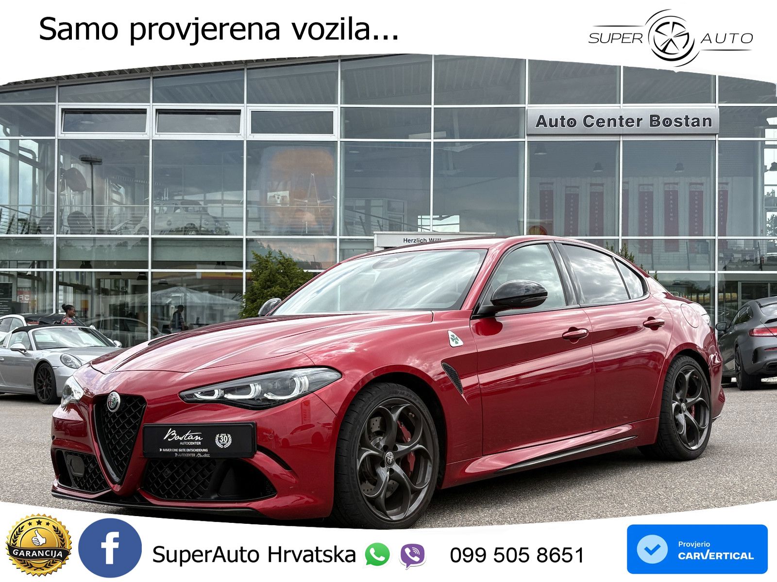 Alfa Romeo Giulia Quadrifoglio 2.9 V6 Bi-Turbo (520 KS) Automatic LED+GR SJED+ACC