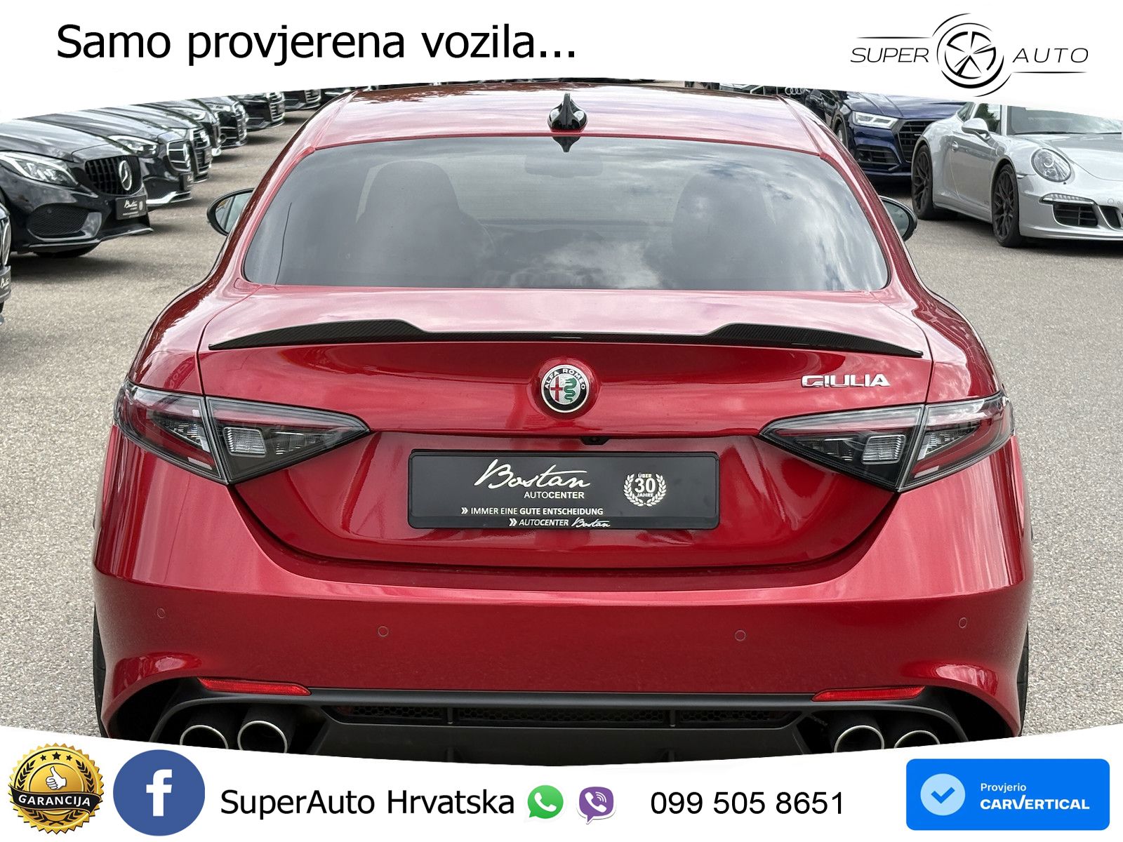 Alfa Romeo Giulia Quadrifoglio 2.9 V6 Bi-Turbo (520 KS) Automatic LED+GR SJED+ACC