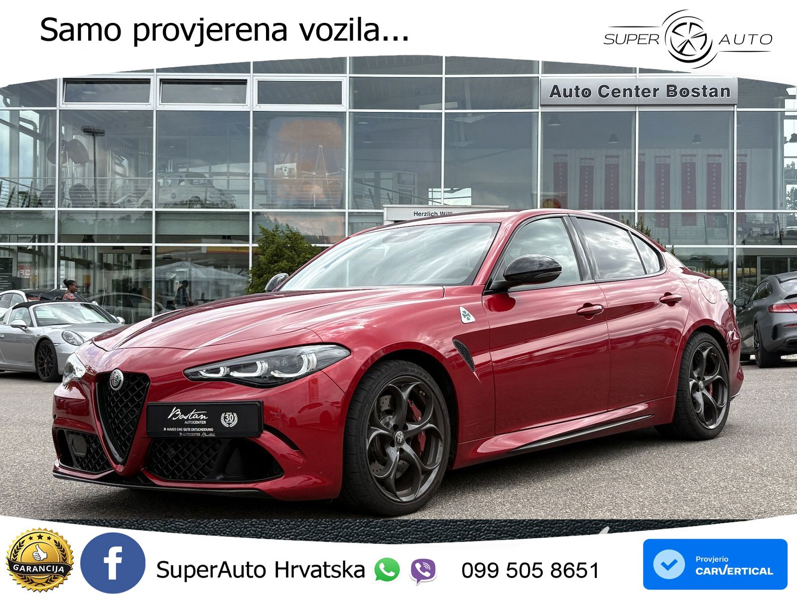 Alfa Romeo Giulia Quadrifoglio 2.9 V6 Bi-Turbo (520 KS) Automatic LED+GR SJED+ACC