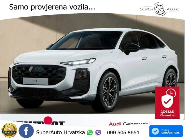 Audi Q3 Sportback 1.5 TFSI (150 KS) S tronic S line LED+GR SJED+ACC
