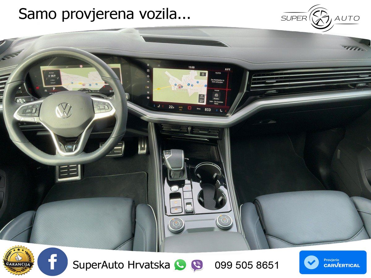 Volkswagen Touareg 3.0 V6 TDI (286 KS) 4MOTION Tiptronic ZRAČNI+ACC+GR SJED+KAM+PANO