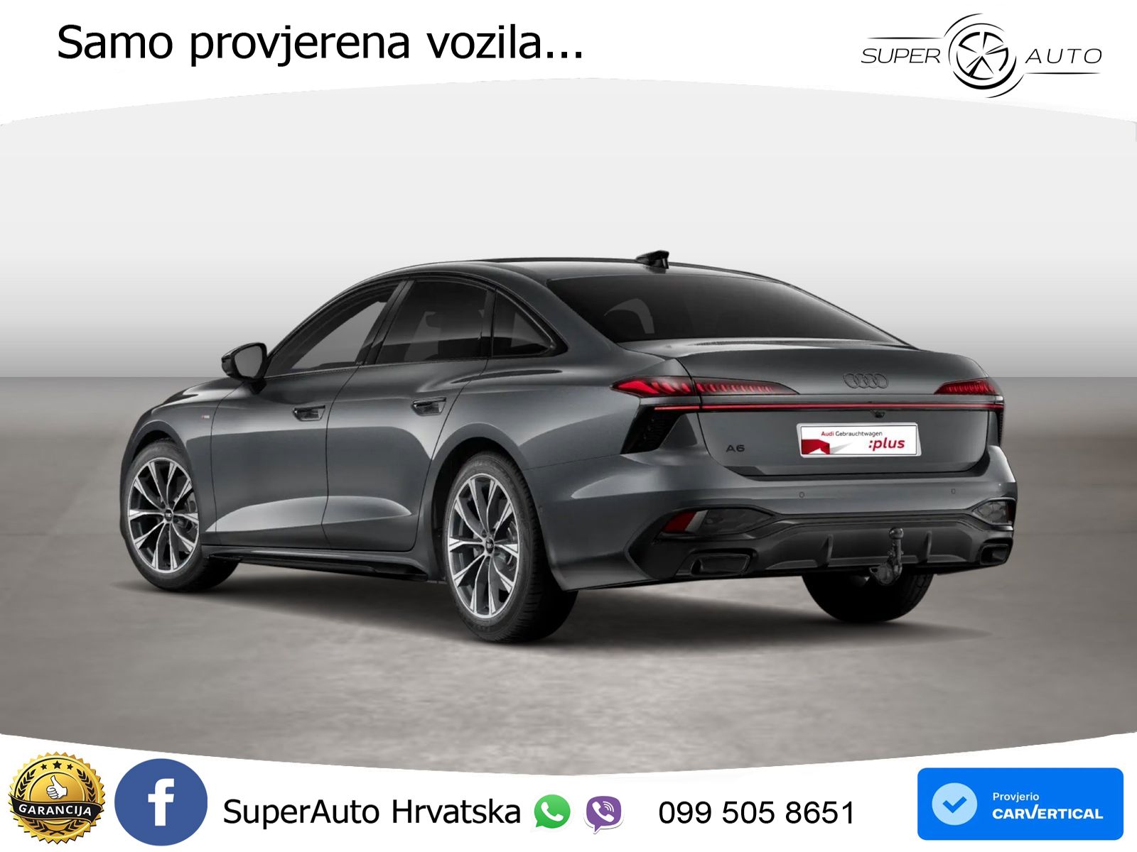 Audi A6 2.0 TFSI (204 KS) S tronic S line LED+GR SJED+ACC