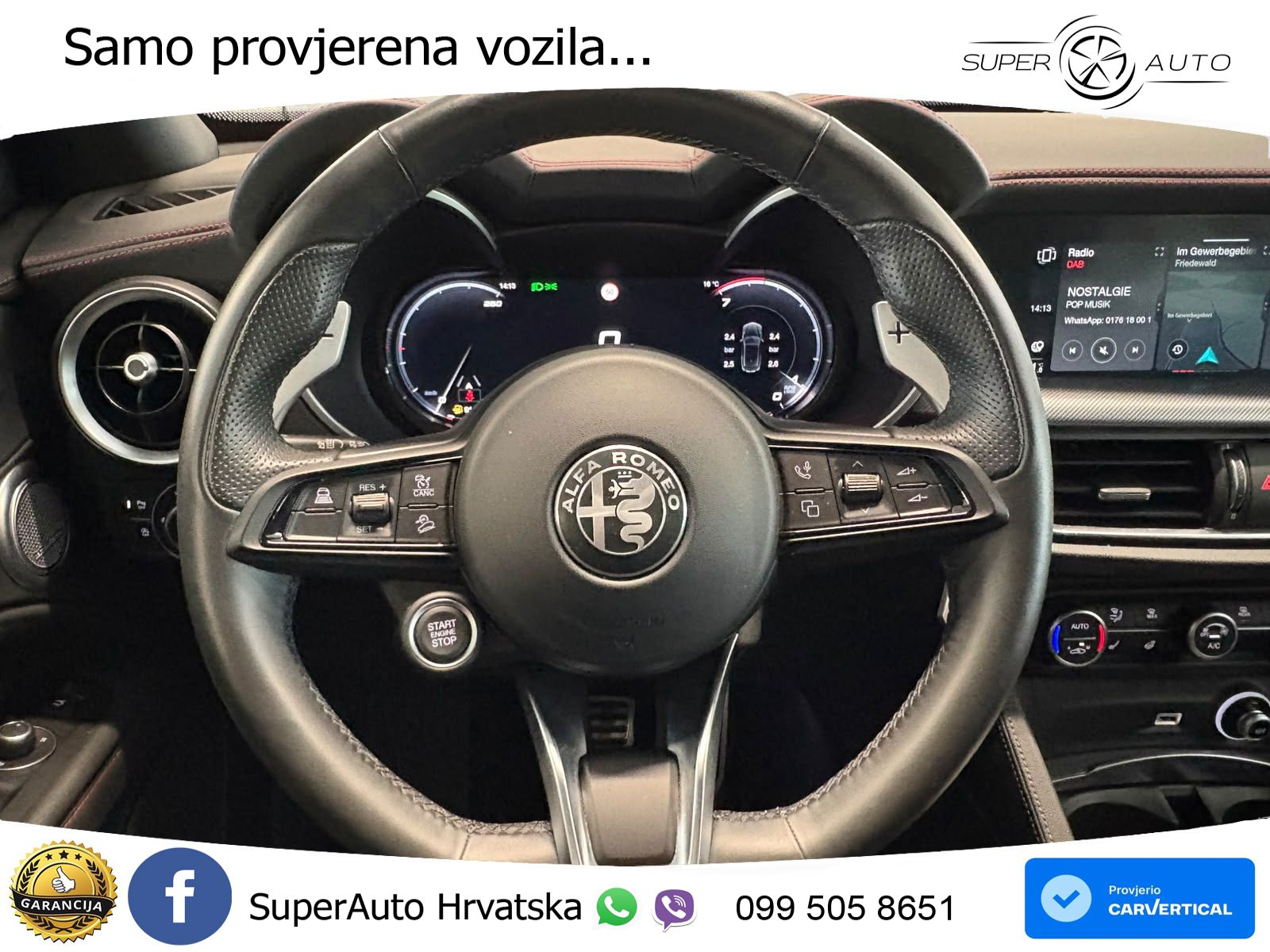 Alfa Romeo Stelvio 2.0 Turbo (280 KS) Q4 Automatic LED+GR SJED+ACC