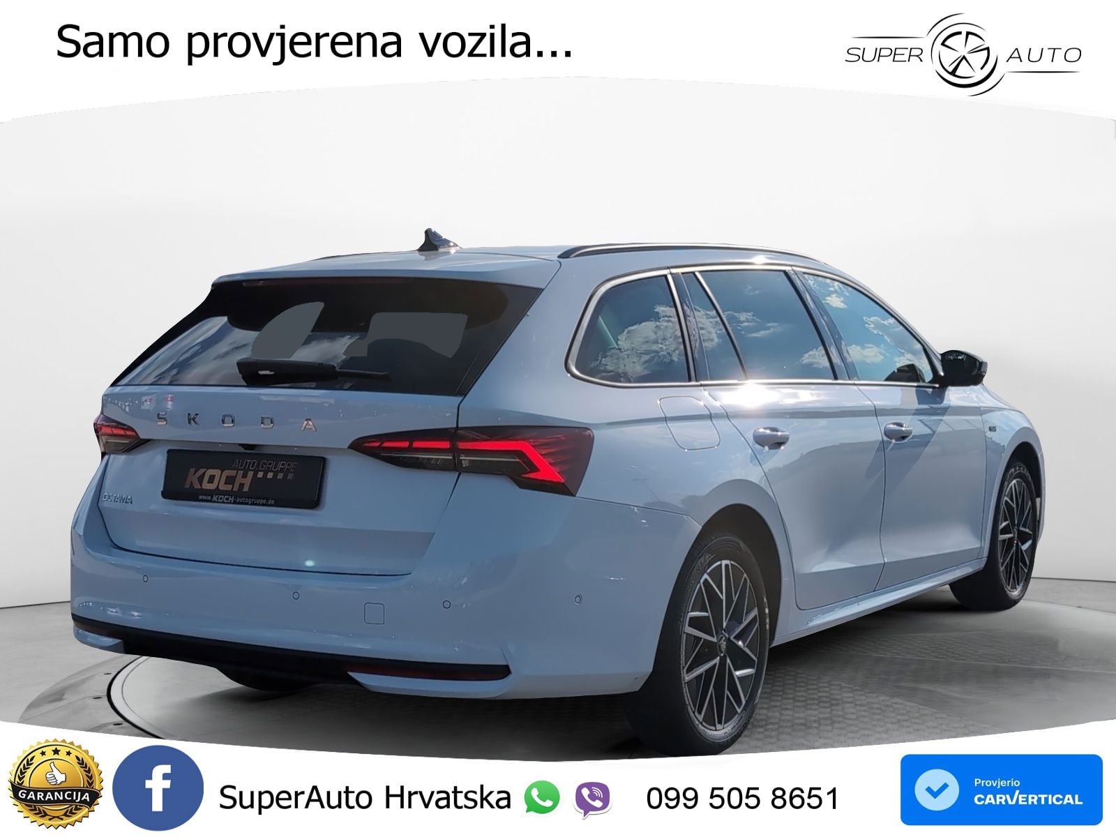 Škoda Octavia Combi 2.0 TDI (150 KS) DSG LED+GR SJED+ACC