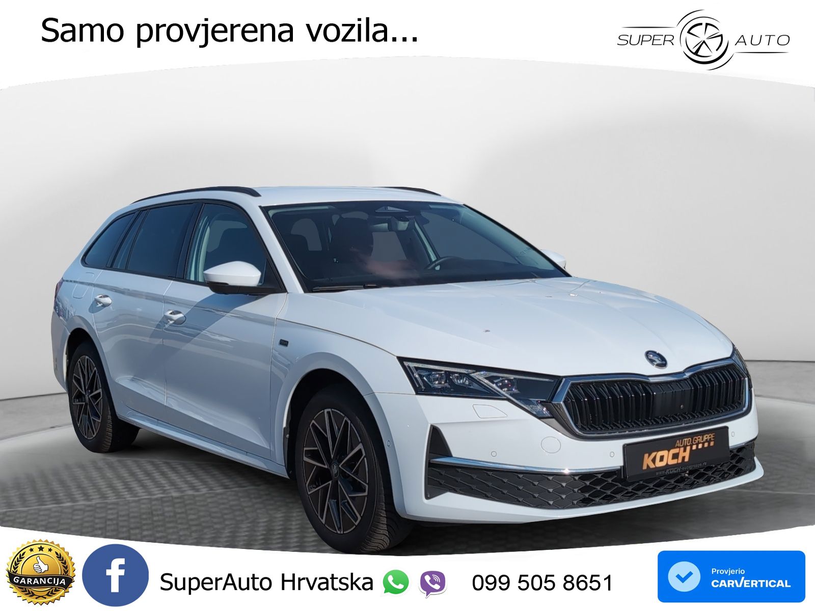Škoda Octavia Combi 2.0 TDI (150 KS) DSG LED+GR SJED+ACC