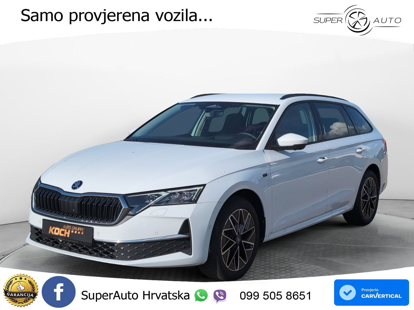 Škoda Octavia Combi 2.0 TDI (150 KS) DSG LED+GR SJED+ACC