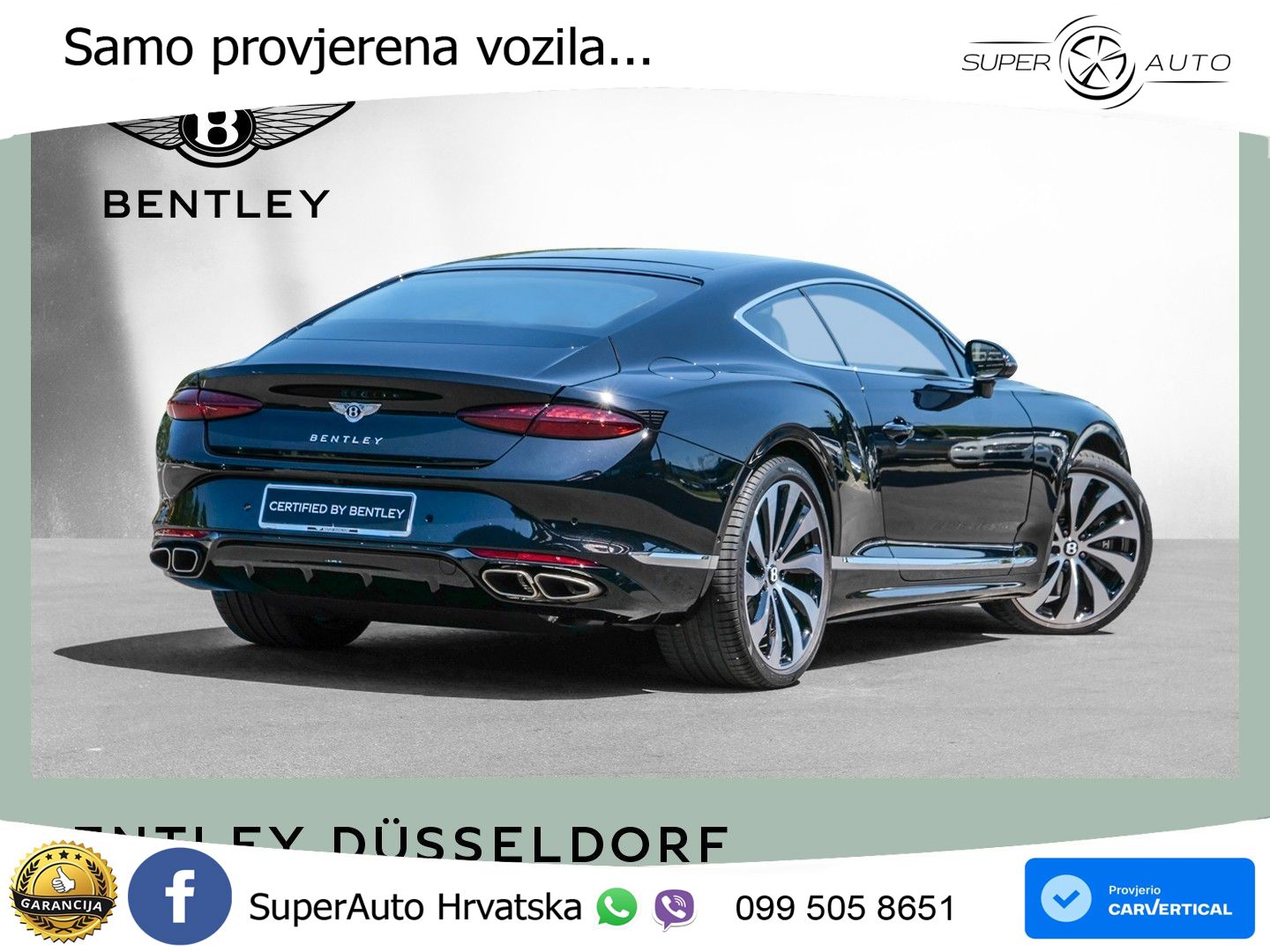 Bentley Continental GT IV 4.0 V8 TFSi (680 KS) AWD DCT LED+GR SJED+ACC
