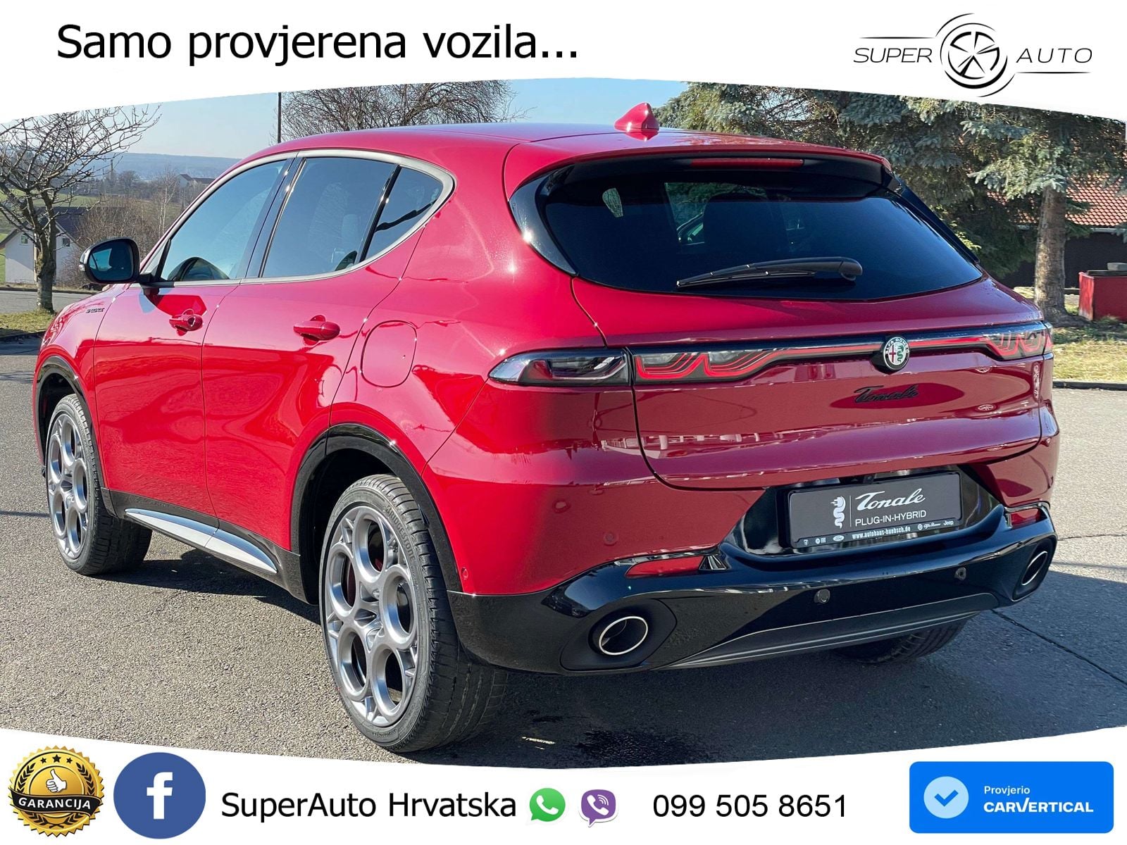 Alfa Romeo Tonale 1.3 T MultiAir (280 KS) Plug-in Hybrid eQ4 Automatic LED+GR SJED+ACC