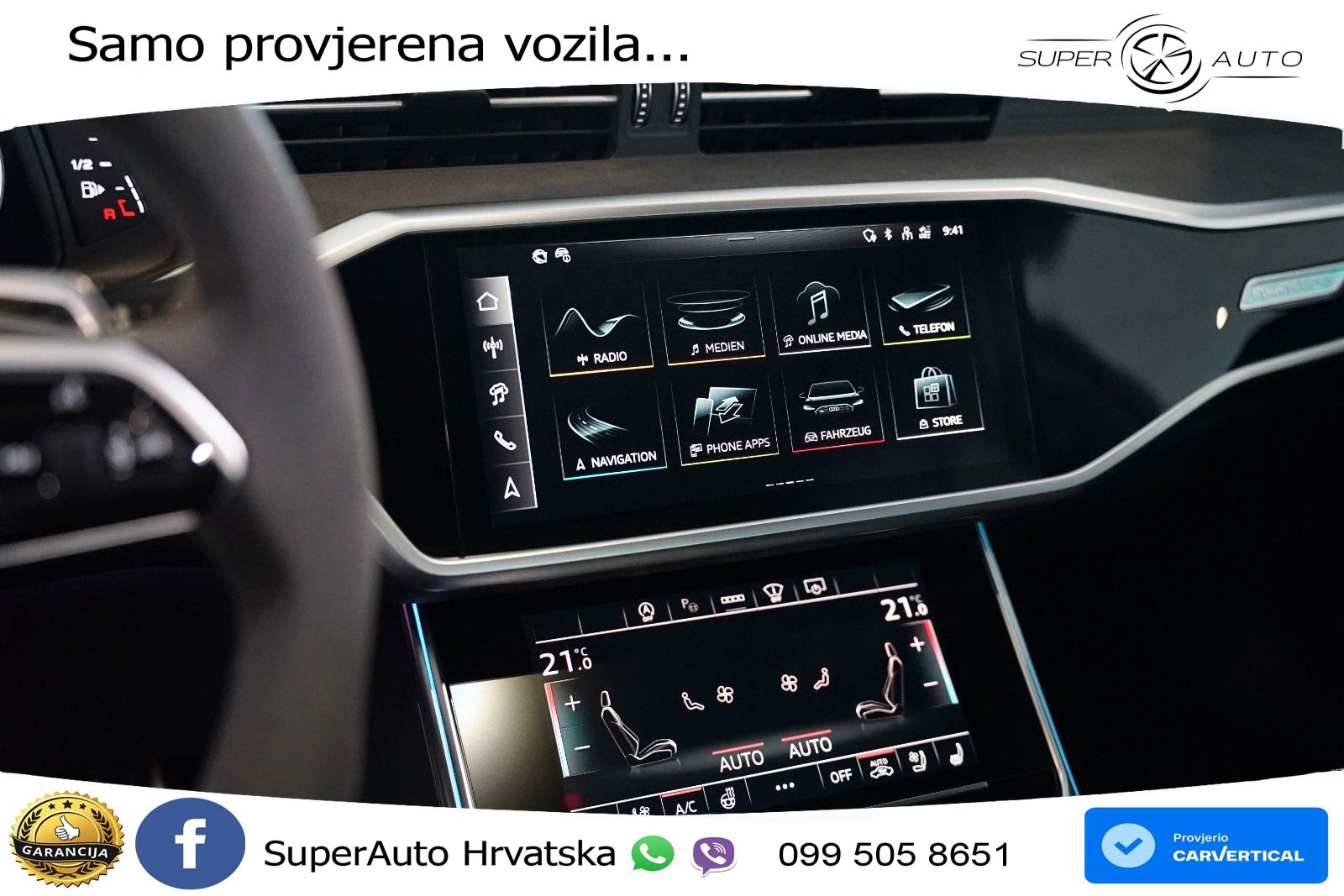 Audi RS6 Avant 4.0 TFSI V8 performance (630 KS)  quattro tiptronic LED+GR SJED+ACC