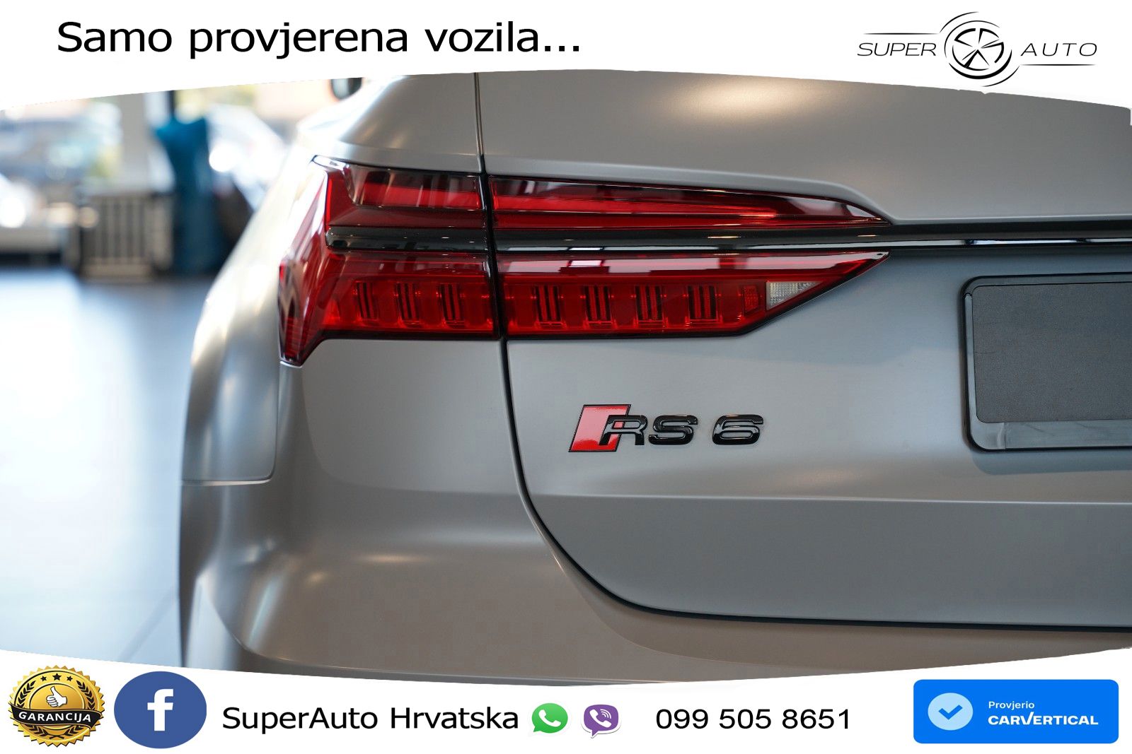 Audi RS6 Avant 4.0 TFSI V8 performance (630 KS)  quattro tiptronic LED+GR SJED+ACC