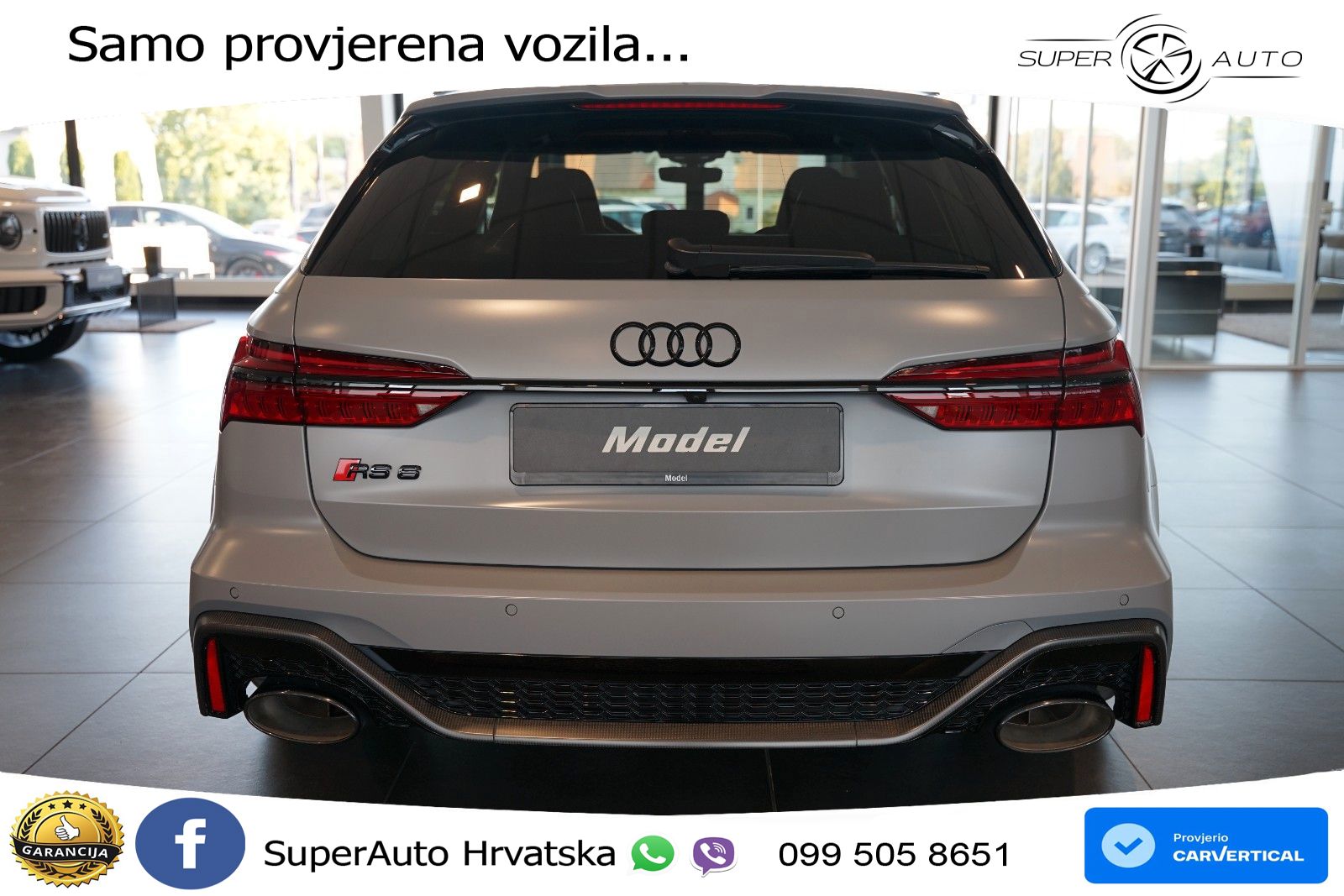 Audi RS6 Avant 4.0 TFSI V8 performance (630 KS)  quattro tiptronic LED+GR SJED+ACC