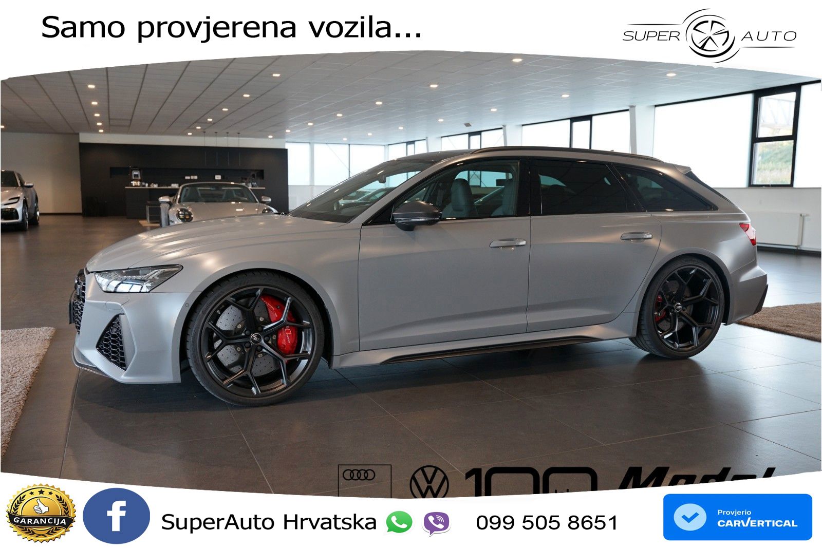 Audi RS6 Avant 4.0 TFSI V8 performance (630 KS)  quattro tiptronic LED+GR SJED+ACC