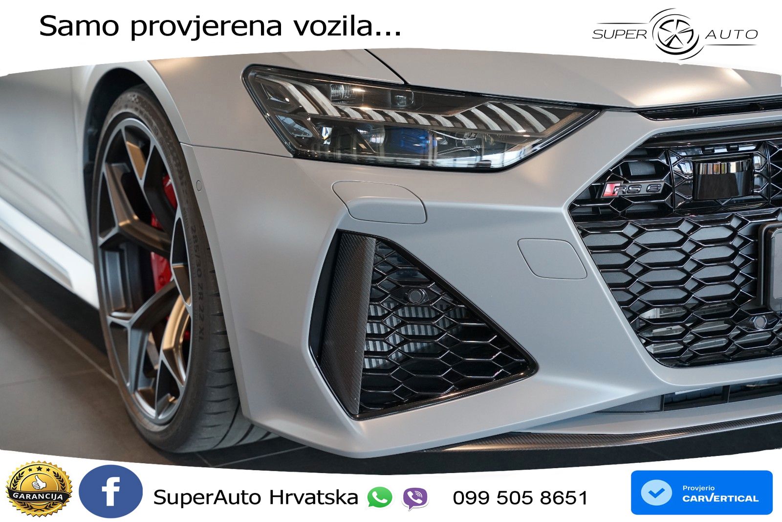 Audi RS6 Avant 4.0 TFSI V8 performance (630 KS)  quattro tiptronic LED+GR SJED+ACC