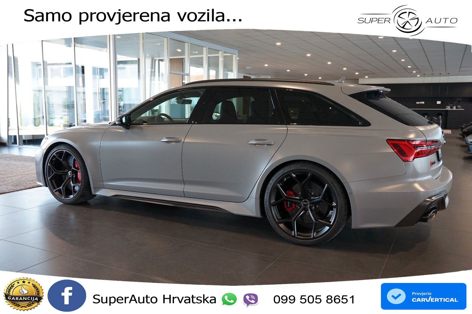 Audi RS6 Avant 4.0 TFSI V8 performance (630 KS)  quattro tiptronic LED+GR SJED+ACC