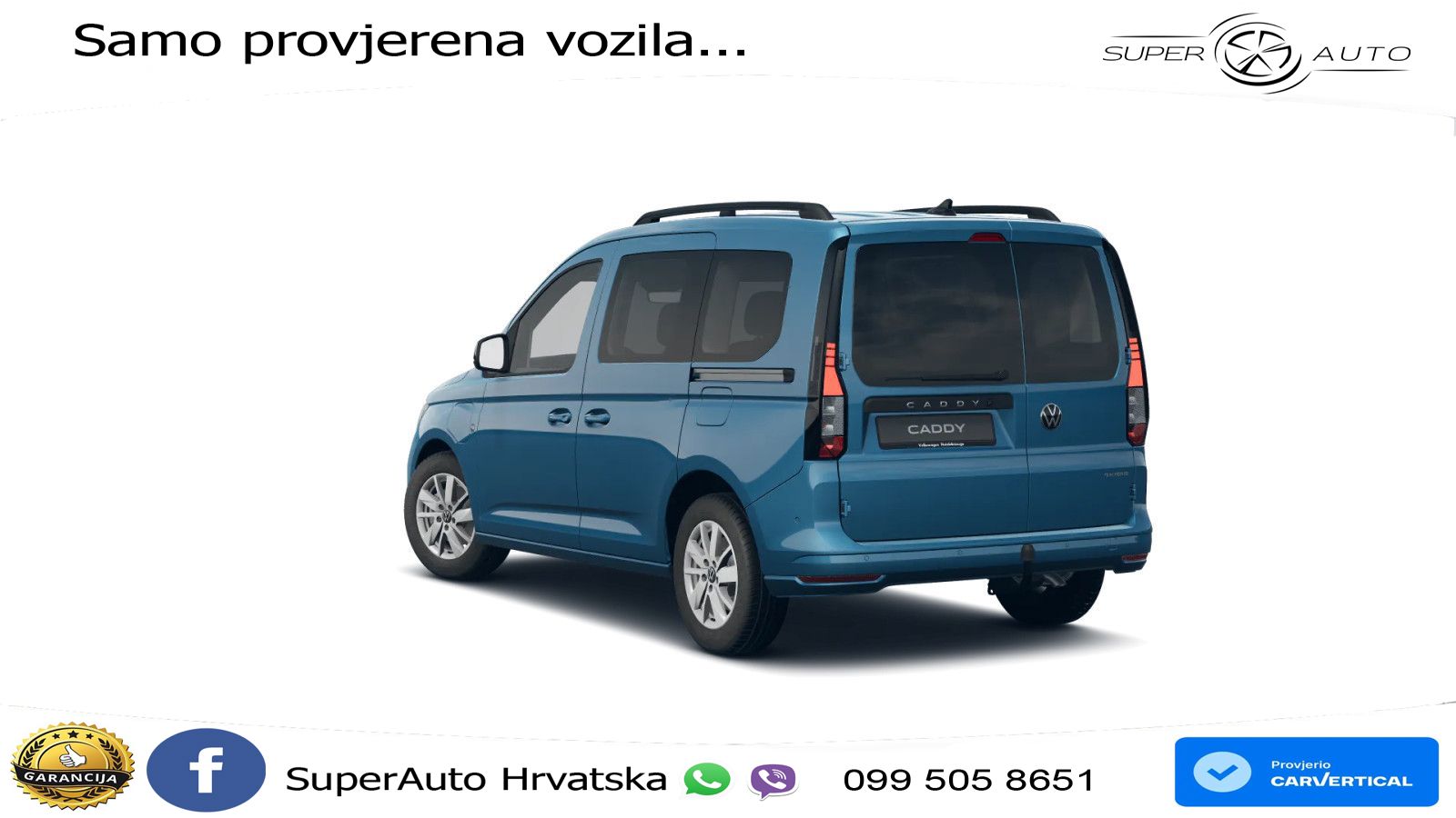 Volkswagen CADDY 1,5 l TSI E-HYBRID LIFE-DSG+NAVI+AHK+PDC 150 KS