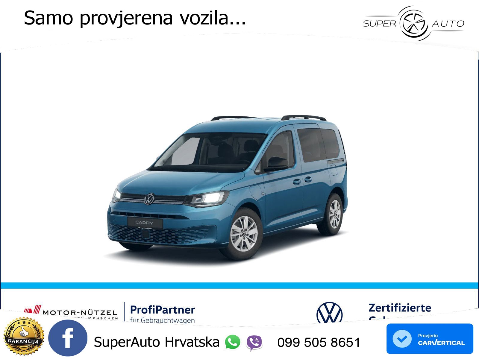 Volkswagen CADDY 1,5 l TSI E-HYBRID LIFE-DSG+NAVI+AHK+PDC 150 KS