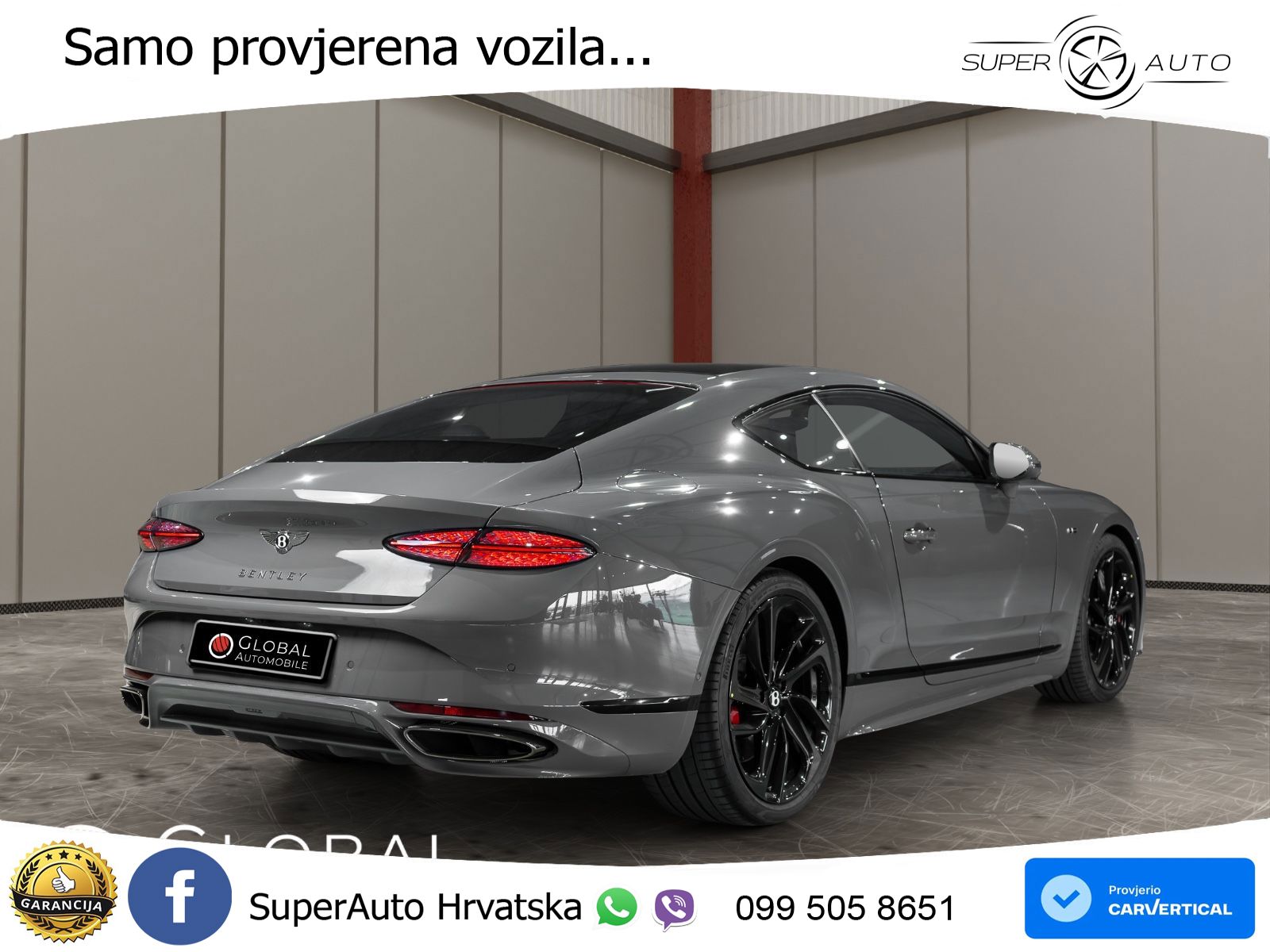 Bentley Continental GT IV 4.0 V8 TFSi (782 KS) AWD DCT ACC+HEAD+GR SJED+360+PANO