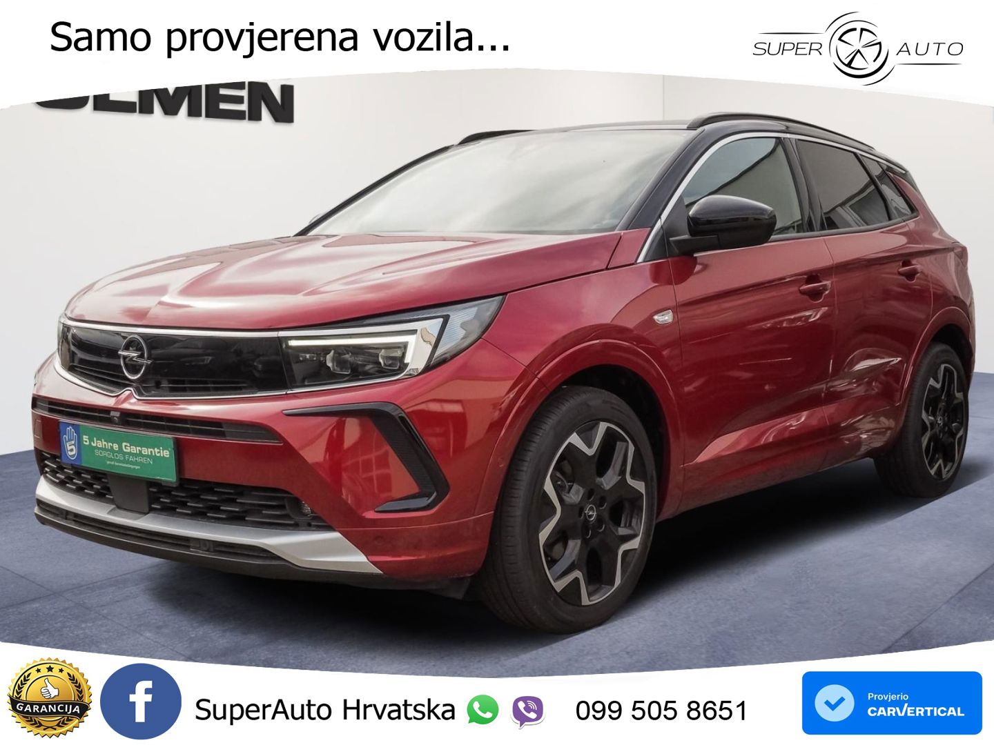 Opel Grandland 1.2i Turbo (130 KS) Automatic Elegance LED+GR SJED+ACC