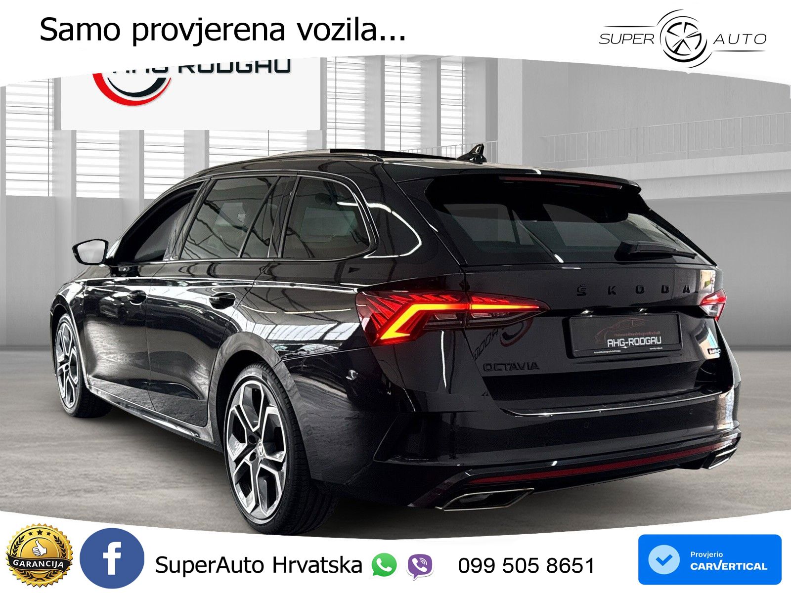 Škoda Octavia Combi RS 2.0 TDI (200 KS) 4x4 DSG LED+GR SJED+ACC