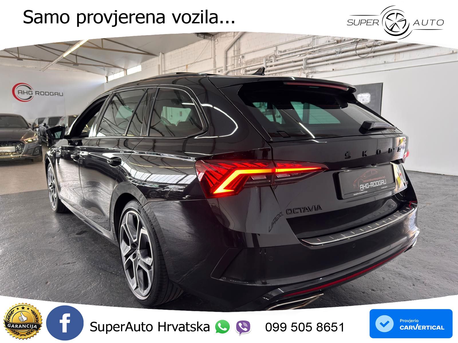 Škoda Octavia Combi RS 2.0 TDI (200 KS) 4x4 DSG LED+GR SJED+ACC