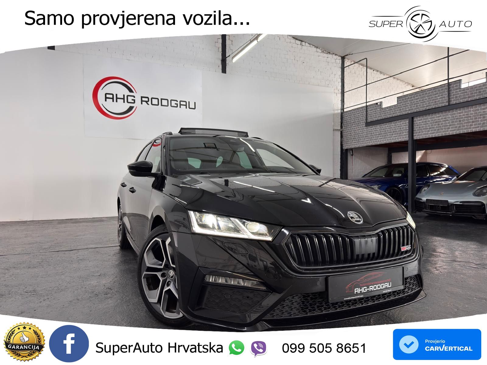 Škoda Octavia Combi RS 2.0 TDI (200 KS) 4x4 DSG LED+GR SJED+ACC