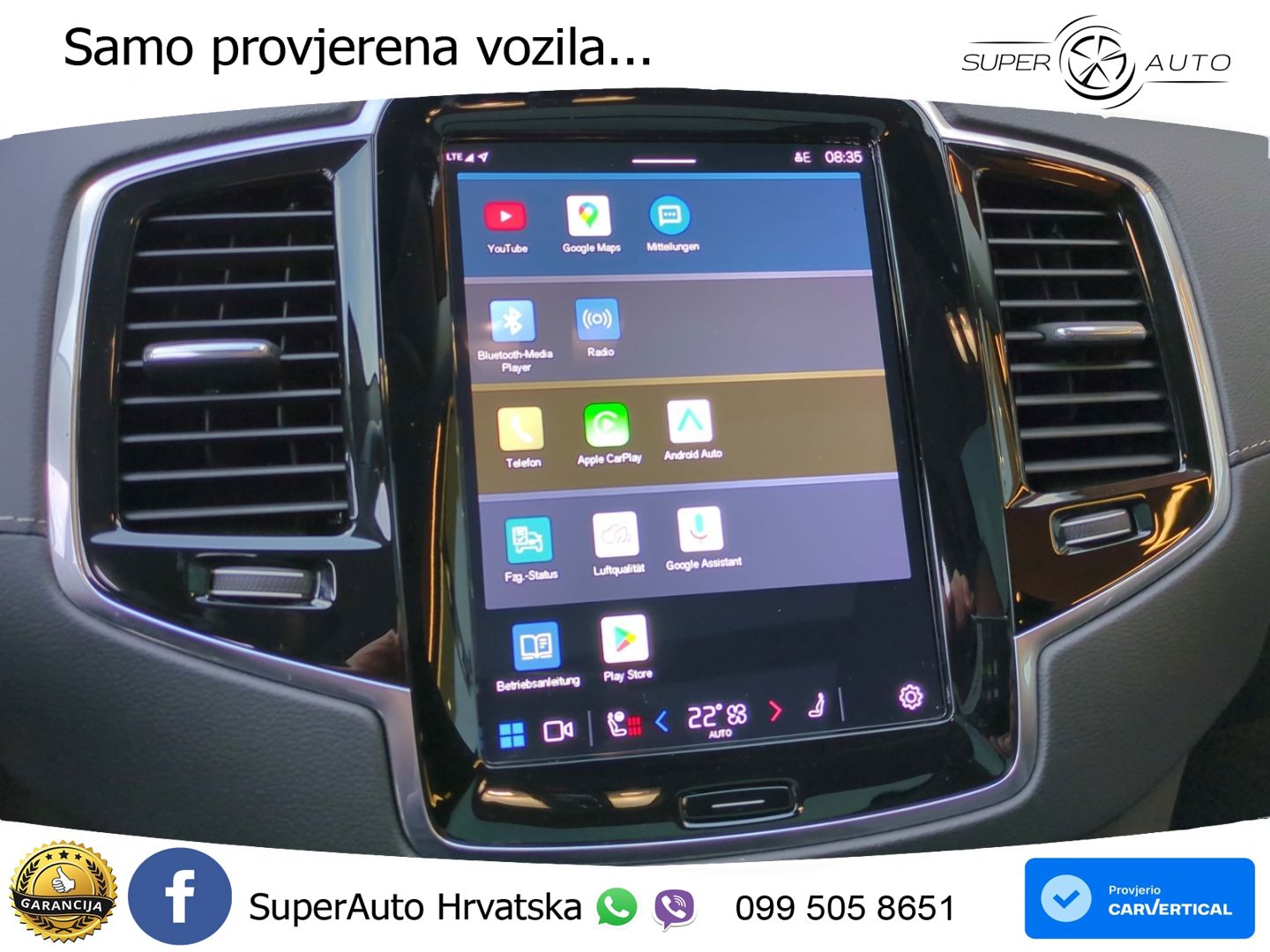 Volvo XC90 2.0 B5 Diesel AWD Automatic ACC+HEAD+4xGR SJED+360+PANO