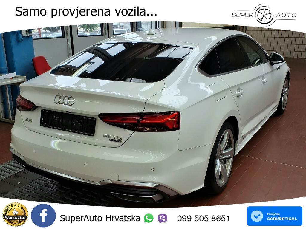 Audi A5 Sportback 45 TDI V6 (231 KS) quattro Tiptronic S line LED+GR SJED+ACC