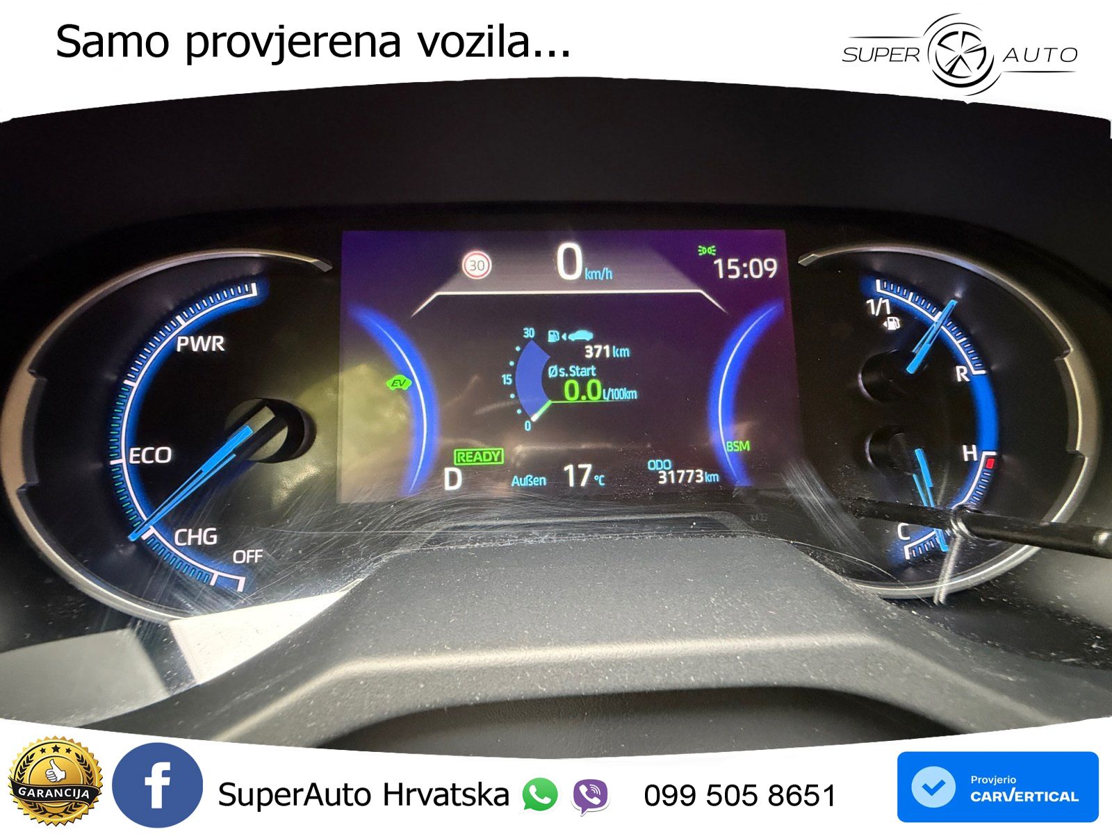 Toyota RAV4 2.5 (222 KS) Hybrid E-Four e-CVT LED+GR SJED+ACC