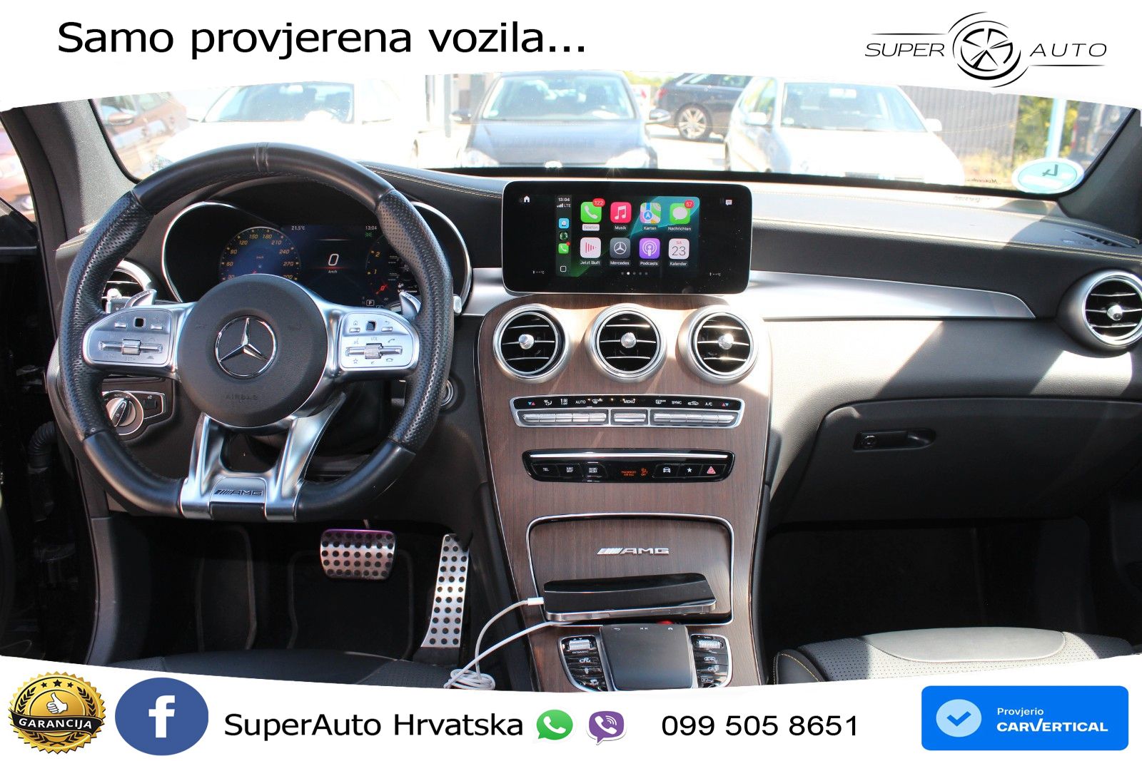 Mercedes GLC Coupe AMG 63 V8 (476 KS) 4MATIC+ MCT ZRAČNI+ACC+GR SJED+KAM
