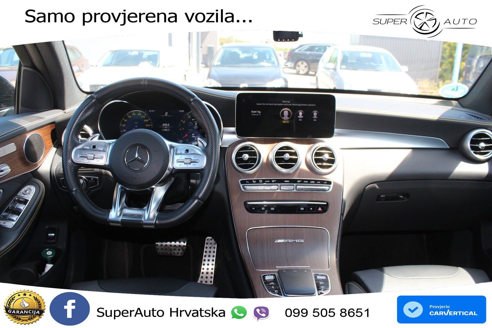 Mercedes GLC Coupe AMG 63 V8 (476 KS) 4MATIC+ MCT ZRAČNI+ACC+GR SJED+KAM