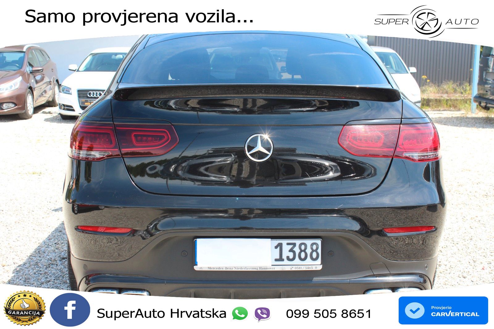 Mercedes GLC Coupe AMG 63 V8 (476 KS) 4MATIC+ MCT ZRAČNI+ACC+GR SJED+KAM