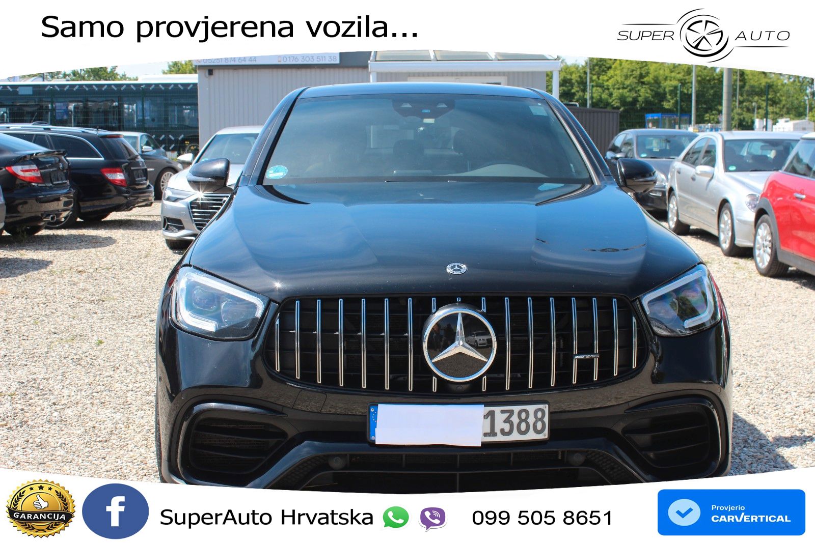 Mercedes GLC Coupe AMG 63 V8 (476 KS) 4MATIC+ MCT ZRAČNI+ACC+GR SJED+KAM