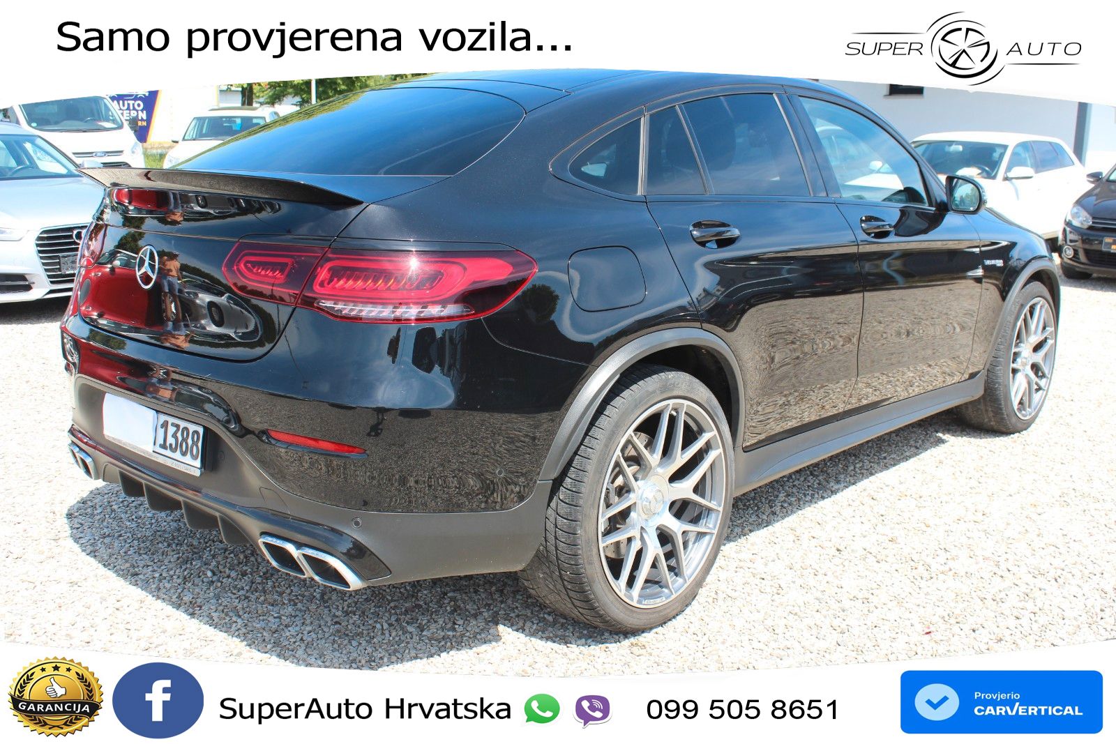 Mercedes GLC Coupe AMG 63 V8 (476 KS) 4MATIC+ MCT ZRAČNI+ACC+GR SJED+KAM