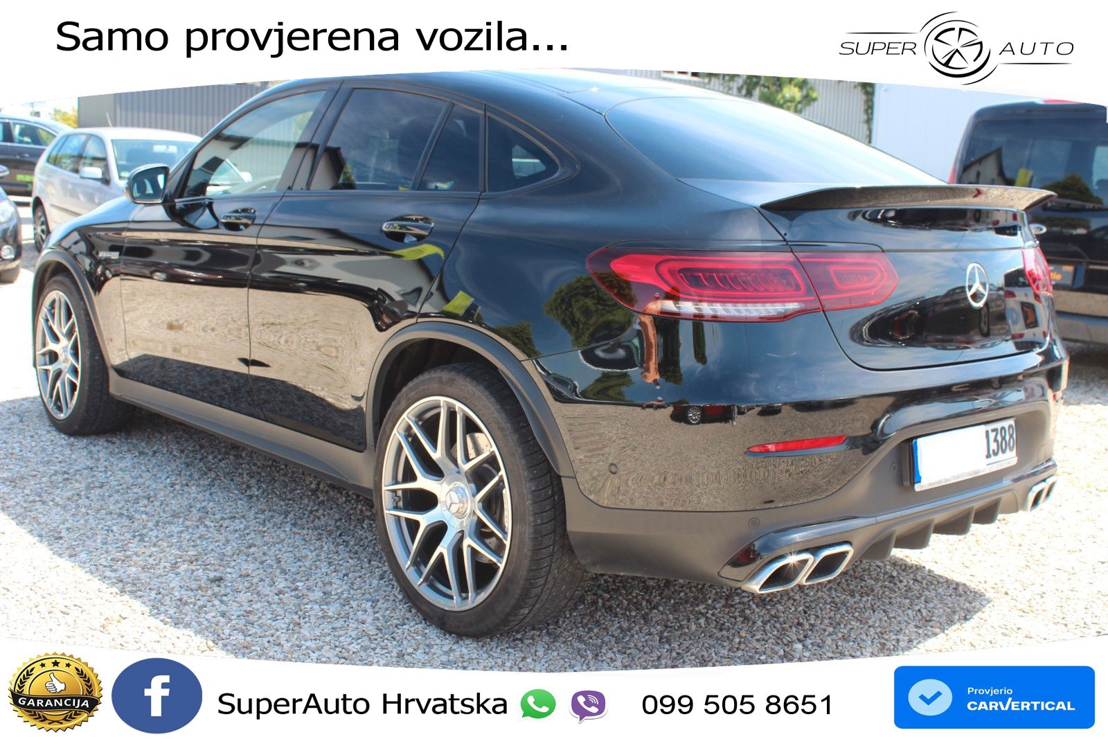 Mercedes GLC Coupe AMG 63 V8 (476 KS) 4MATIC+ MCT ZRAČNI+ACC+GR SJED+KAM