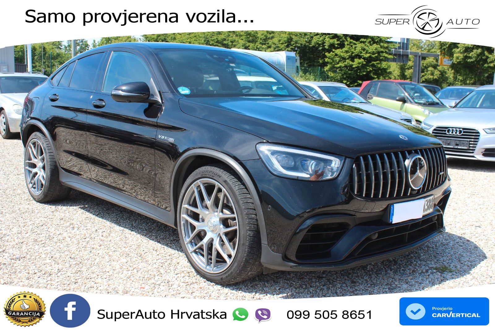 Mercedes GLC Coupe AMG 63 V8 (476 KS) 4MATIC+ MCT ZRAČNI+ACC+GR SJED+KAM